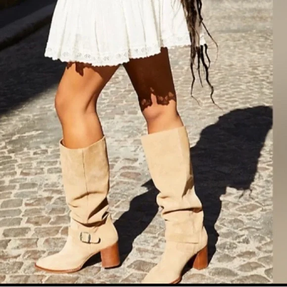 Free People Dahlia Slouchy Boots 6 New in Box - Picture 1 of 8